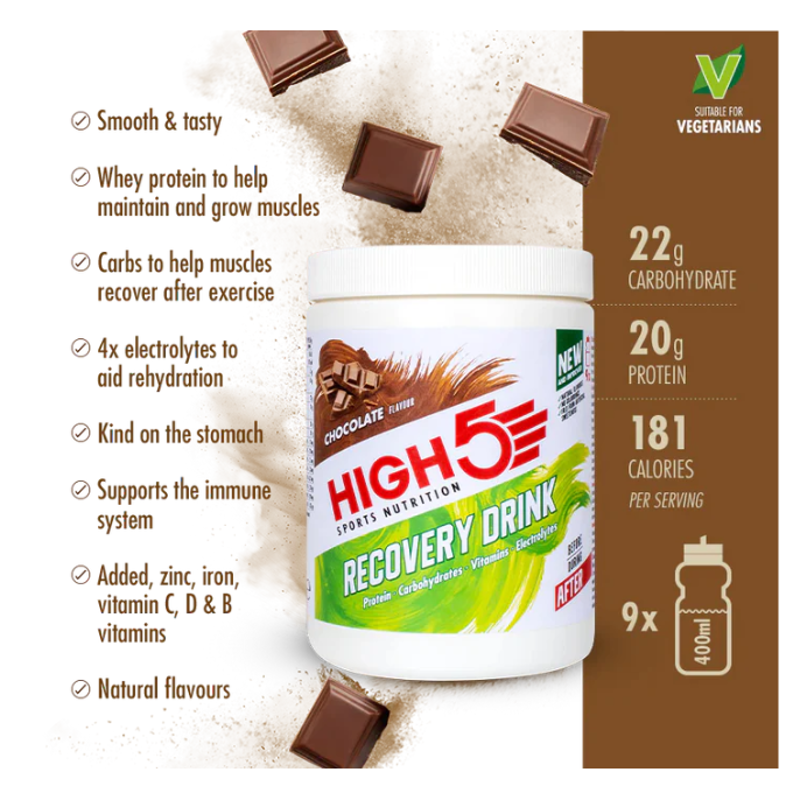 High 5 Recovery Drink 450g Chocolate-1